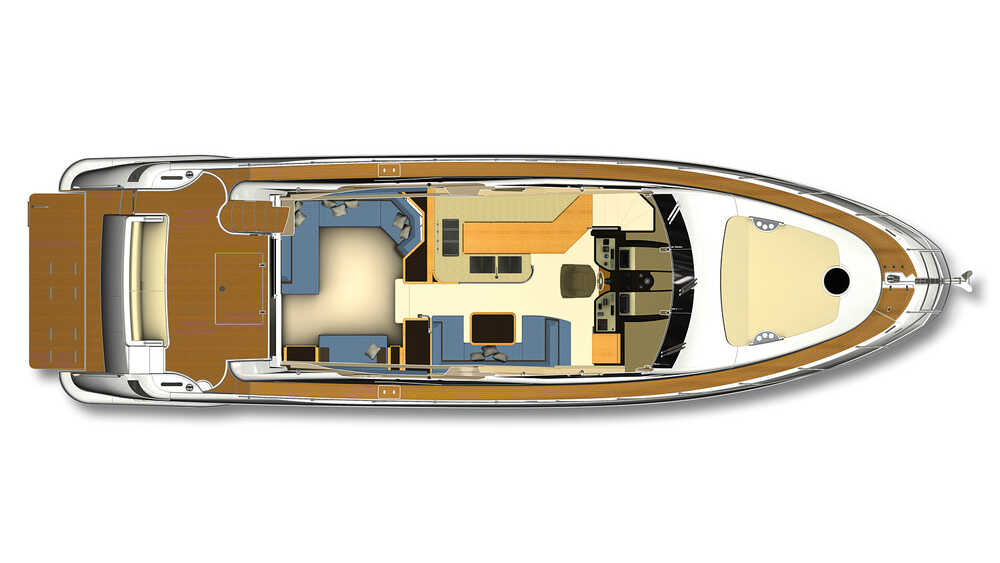 Главная палуба Azimut Flybridge 60