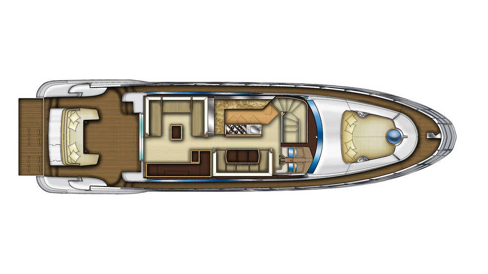 Главная палуба Azimut Flybridge 64