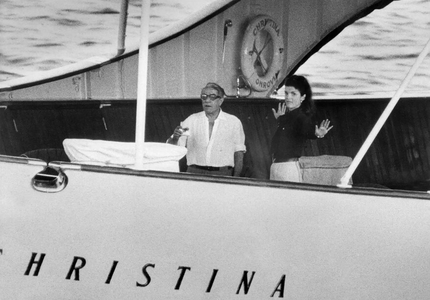 Аристотель и Джеки Онассис на пути к Карибам, 1969